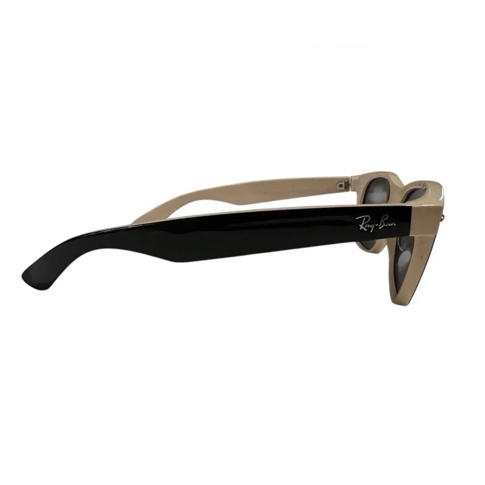 Ray-Ban Classic Black and Cream Sunglasses - Picture 3 of 5